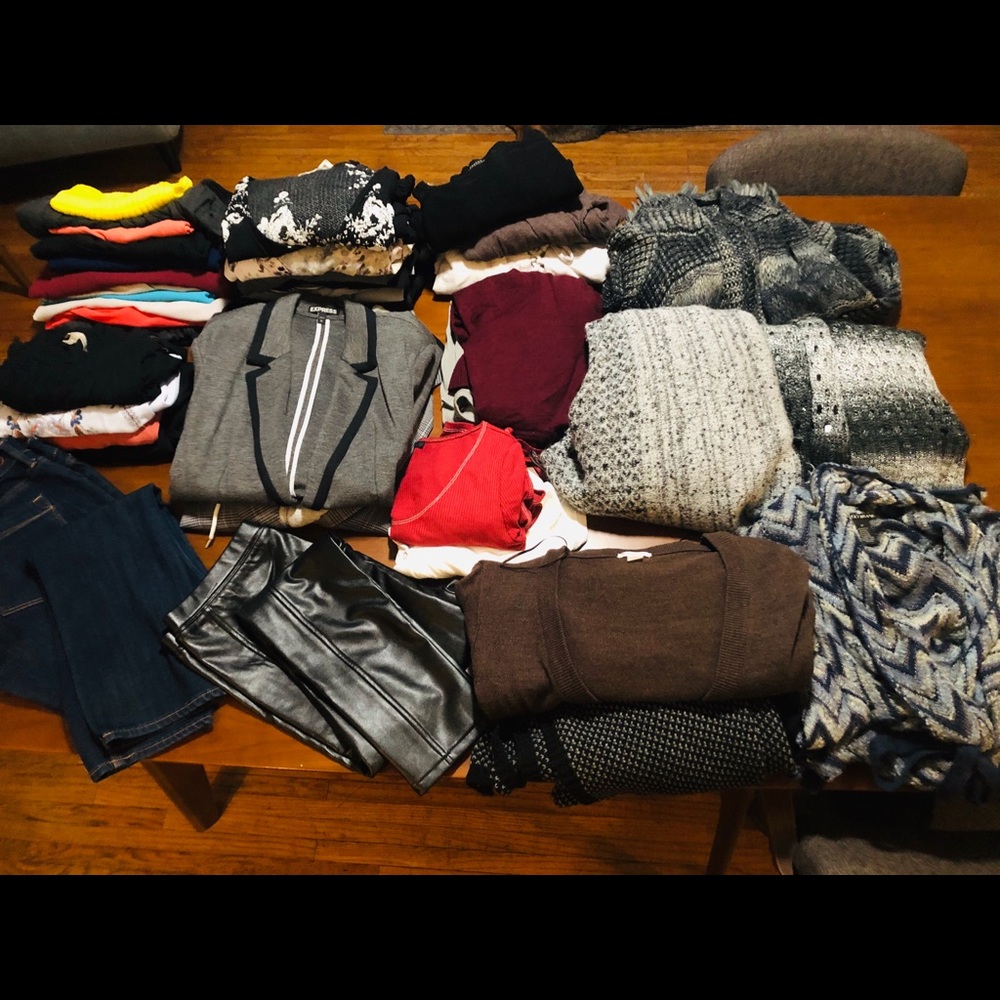 Women’s closet clean out